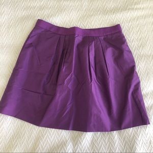 J. Crew Silk pleated skirt